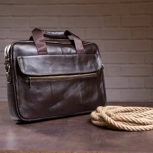 Сумка чоловіча під ноутбук Vintage 40х31х6,5 см sum0028932 - фото 5