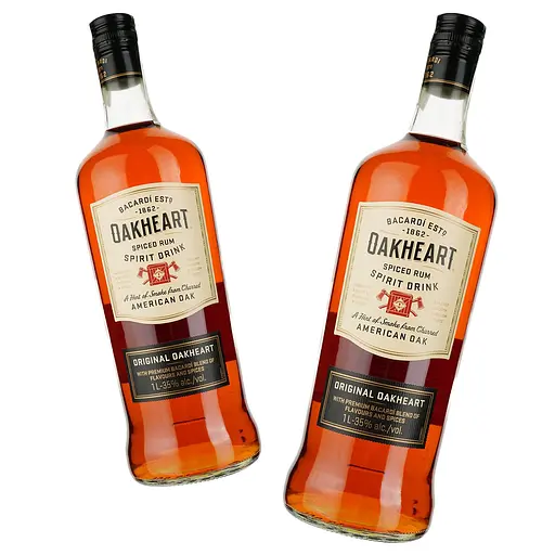 Спиртний напій на основі рому Bacardi Oakheart Original 35% (2 шт. х 1 л) - фото 1