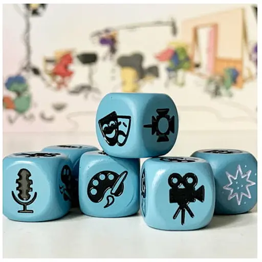 Аксесуар Lord of Boards Набір металевих кубів до гри Камера! Мотор! 6 шт. (LOB2209UA_dice) - фото 1