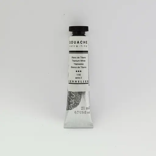 Гуашевая краска Sennelier профессиональная, 21 мл, S2, Белый