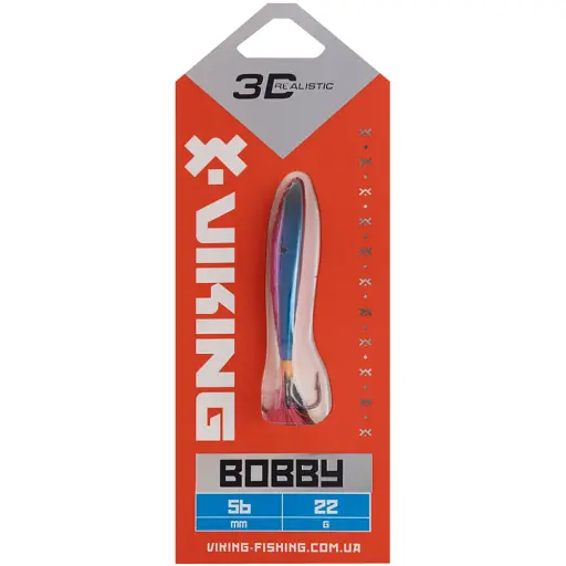 Бокоплав Viking Fishing Bobby 56mm 22.0g #01 Blue Glam - фото 2