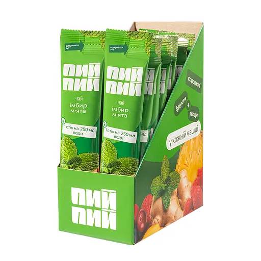 Концентрат напою Пий пий «Чай імбир - м’ята» пастеризований  - фото 2
