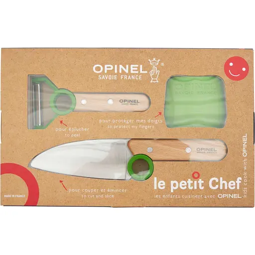 Набір ножів Opinel Le Petite Chef Green VRI Inox - фото 5