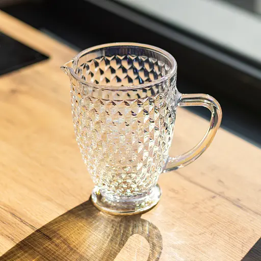 Кувшин для напитков 1.2 л из толстого стекла фигурный rainbow HP-19-251 - фото 3