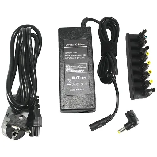 Універсальний блок живлення для ноутбуків PowerPlant 220V, 15-20V 120W 10A