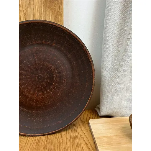 Тарілка 21 см керамічна (глиняна) Гладка - фото 6