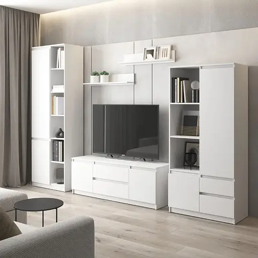 Комплект меблів у вітальню VAYS шафа R-26, шафа R-27, тумба R-28, полиці М-22 - фото 5