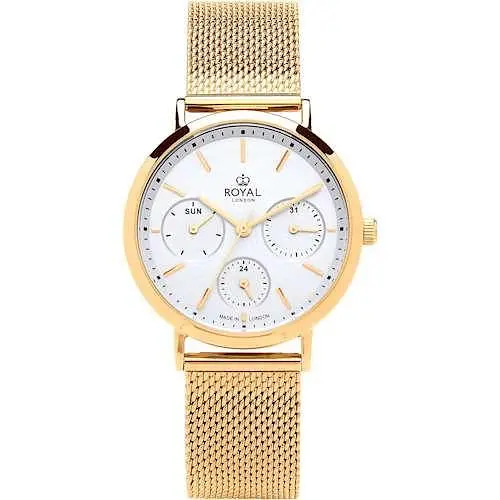 Женские водонепроницаемые наручные часы Royal London 21453-03 кварцевые
