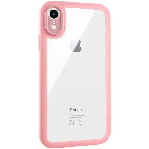 Чохол Epik TPU Transparent + Colour 1,5 mm для Apple iPhone XR 6.1 Pink