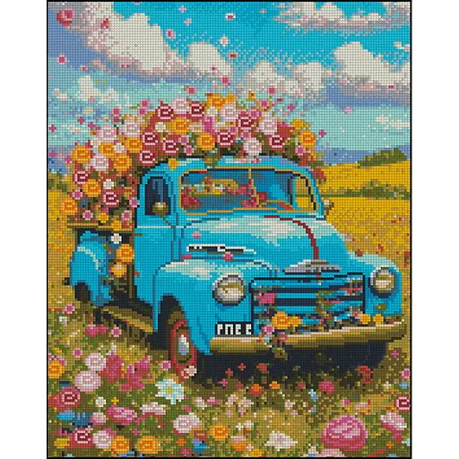 Алмазна мозаїка Strateg ПРЕМІУМ Прованс без підрамника розміром 40х50 см (ZAV4050-1) - фото 1