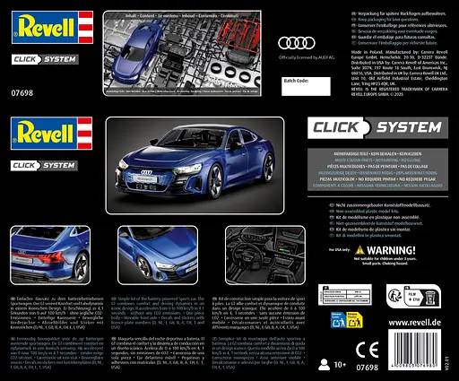 Сборная модель-копия Revell Автомобиль Audi RS e-tron GT 1:24 (RVL-07698) - фото 13
