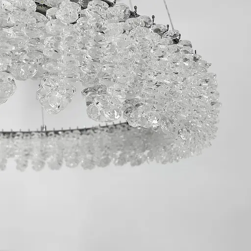 Кільцева кришталева люстра в хромі Ø 60 см | Арт. 33038-600 CH | Line F - фото 3