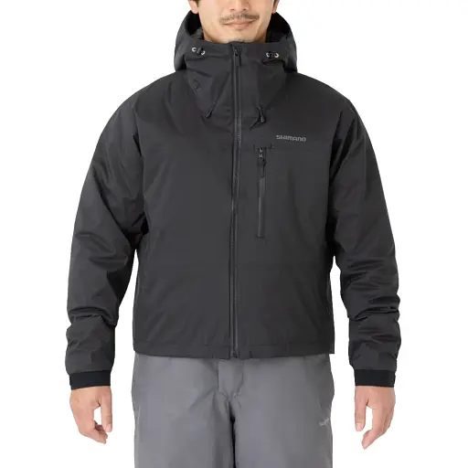 Куртка Shimano Durast Warm Short Rain Jacket L Black - фото 2