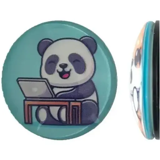 Тримач Поп Сокет New Glass (Скло) Baby Panda №22 - фото 1