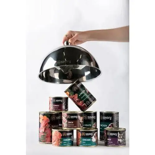 Вологий корм Savory для дорослих собак усіх порід з качкою 800 г - фото 4