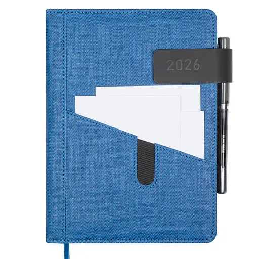 Щоденник датований Buromax Galaxy 2026 A5 синій (BM.2123-02) - фото 3