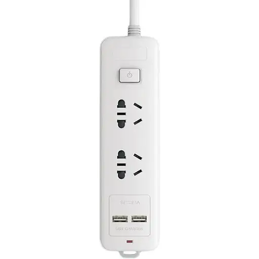 Удлинитель сетевой Xiaomi OPPLE Power Strip (2 розетки + 2 USB) 1.8m белый - фото 1