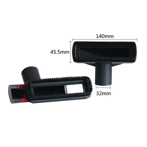 Комплект насадок 6 шт. для пилососа (щілинна, щілинна з ворсом, для меблів, кругла з ворсом) + перехідник - фото 4