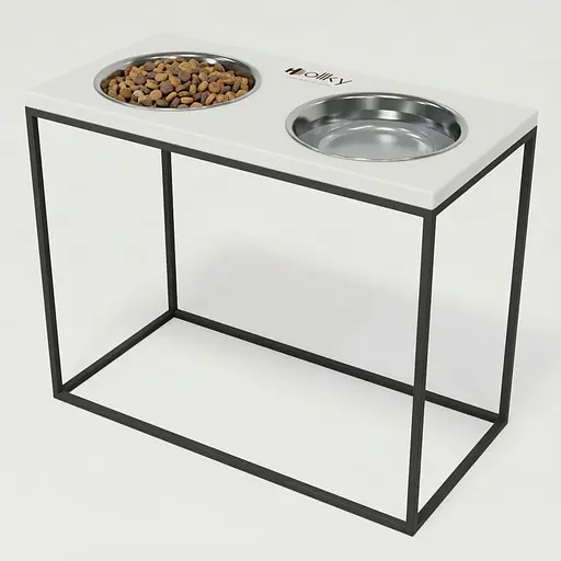Hollky Base XL40 — миски на підставці для великих собак (2 × 1,8 л, висота 40 см)