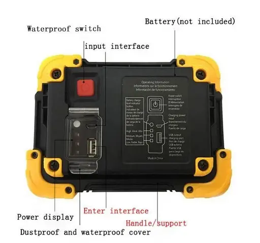 Переносной фонарь прожектор Trlife PL 141 20 Вт с Power bank - фото 6