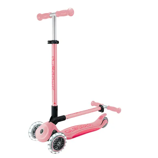 Самокат Globber Elite Lights колеса з підсвіткою 50 кг пастельно-рожевий (439-710-3) - фото 11