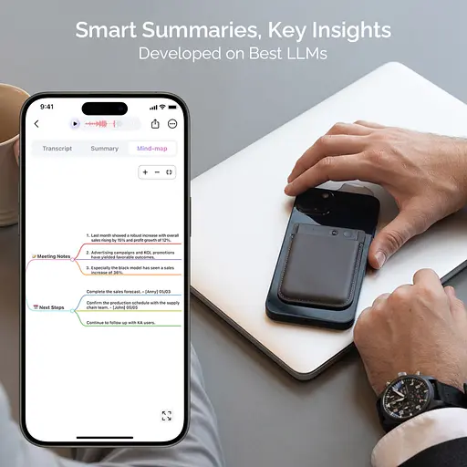 Цифровий диктофон PLAUD AI Note Black (NB-100-BL) - фото 4