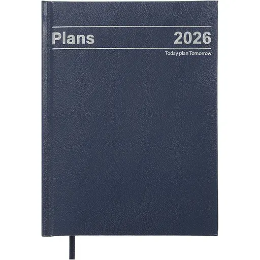 Ежедневник датированный Buromax Style 2026 A5 бумвинил/поролон синий (BM.21120-02)