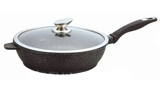 Сковорода Bohmann 28 см 1300-28-MRB с антипригарным покрытием для жарки с толстым дном. - фото 1