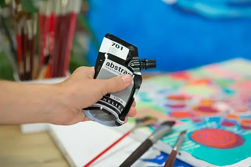 Акрилова фарба Sennelier Abstract, 120 мл, Нейтральний сірий (Neutral Grey) - фото 4