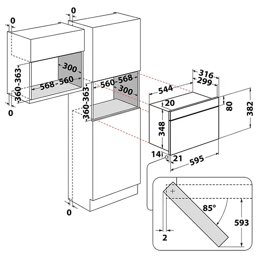 Встраиваемая микроволновая печь Whirlpool MBNA920X на 22 л с грилем - фото 6