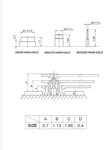 Механізм для наручного годинника Sunon SL28D-6 (IBWSL28D-6) - фото 9