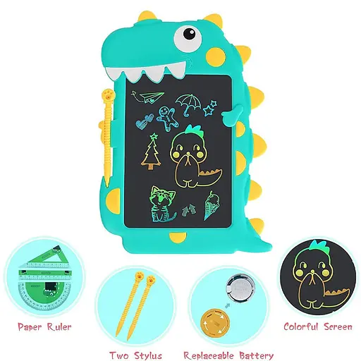 Планшет для малювання Dinosaur 8,5 дюймів Green - фото 4