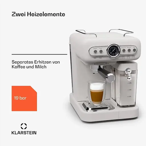 Кофеварка Klarstein Espressionata Evo 19 бар 1350 Вт (10045426) - фото 5