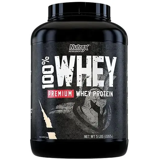 Сироватковий протеїн Nutrex Research 100% Whey Protein, 2.2 кг для нарощування м'язової маси - Ваніль