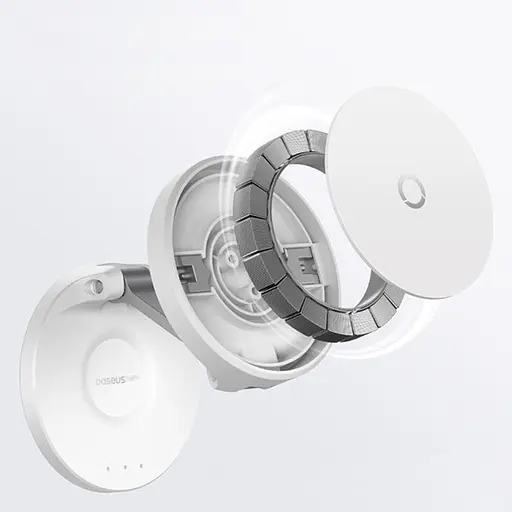 Тримач для телефону Baseus MagPro Magnetic Foldable Phone Mount (B10564101) White - фото 3