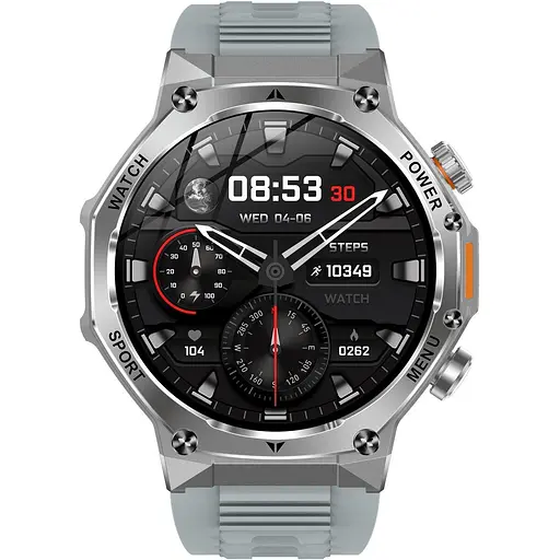 Смарт-часы Uwatch Smart Surf X Pro Grey 2 ремешки серебристые (3384) - фото 5