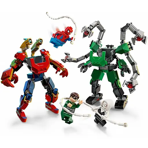 Конструктор LEGO Super Heroes Marvel Битва роботов: Человек-паук vs. Доктор Осьминог 315 деталей (76338) - фото 3