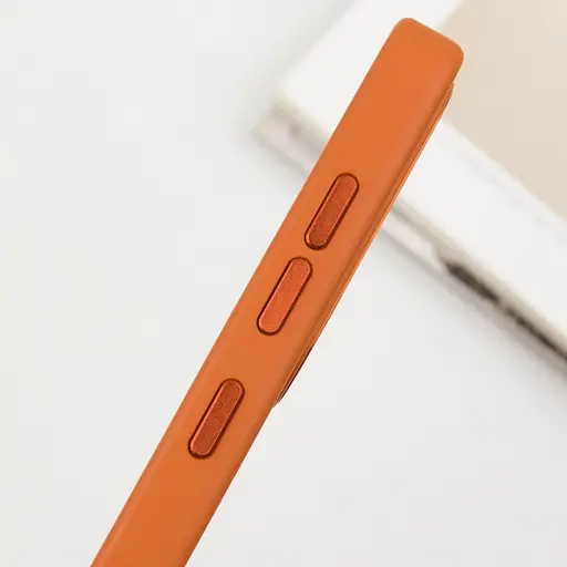 TPU чехол Epik Bonbon Metal Style для Samsung Galaxy S24/S25 Оранжевый / Papaya - фото 5