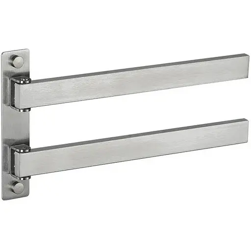 Тримач для рушника Frap F30412 поворотний 2-й нержавіюча сталь 278 мм Нержавіюча сталь - фото 1