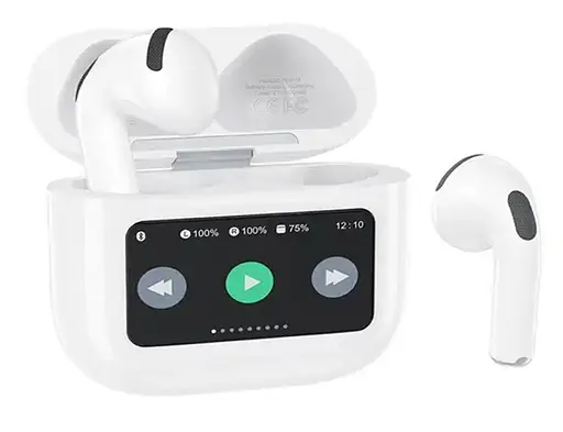 Бездротові навушники XO X42 TWS, з дисплеєм, BT5.4, 25mAh, 300mAh, 5h, white - фото 2