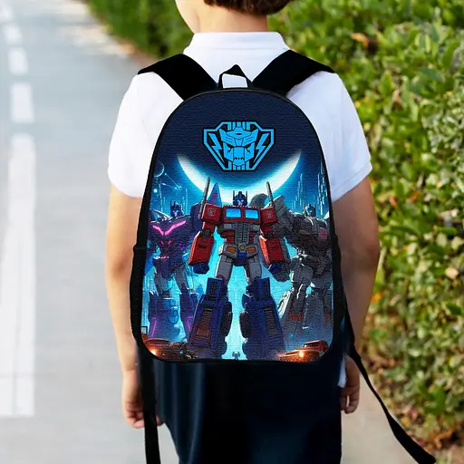 Рюкзак детский Трансформеры «Transformers» 34х27см, городской ранец для мальчика с принтом (00565)