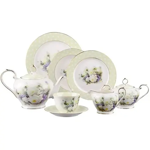 Столовый сервиз на 6 человек цветы NP43SETTEA