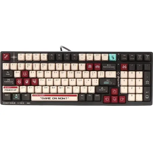 Клавіатура Bloody A4Tech S98 USB (Pixels Red) Gray White (S98 (Pixels Red)) - фото 1