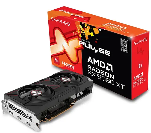 Видеокарта Sapphire AMD Radeon RX 9060 XT 8GB PULSE (11350-04-20G) (GDDR6, 128 bit, PCI-E v5.0 x16) - фото 6
