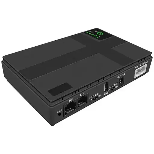 ИБП UPS для роутера DC2036P 36W, 20000mAh 5/9/12V Black для питания устройств от DC (GPON, ONU, IP-камера)