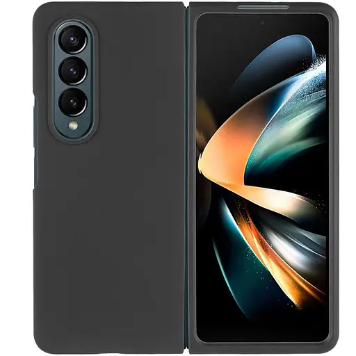 Чехол Foldables Silicone Cover Lakshmi AAA для Samsung Galaxy Z Fold4 Черный / Black - фото 2