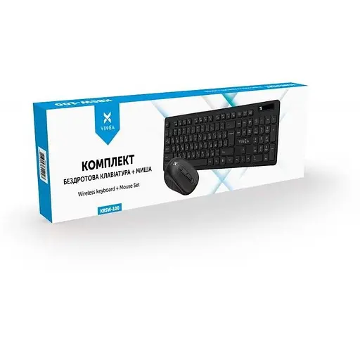 Комплект клавіатура та миша Vinga KBSW-100 Black - фото 9