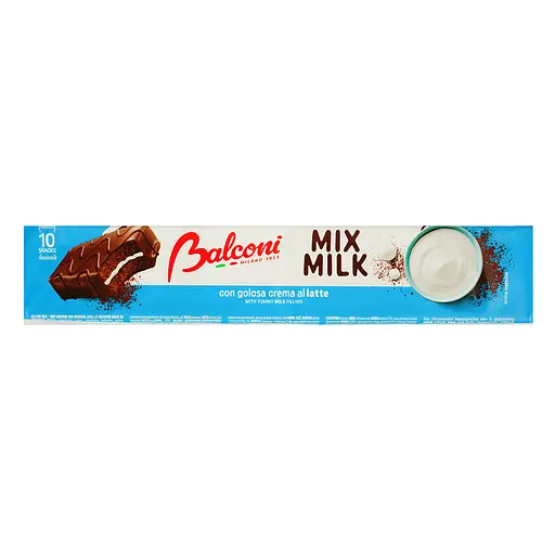 Мини бисквиты Balconi Mix Milk под шоколадной глазурью со сливками 350 г - фото 2