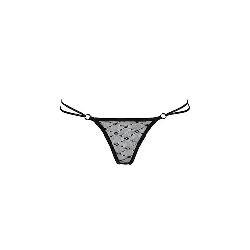 Трусики із зав'язочками з боків ZITA THONG black - Passion Exclusive L/XL - фото 5