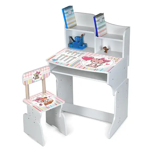 Дитяча парта M 904-5 висота 3 положення, зі стільчиком